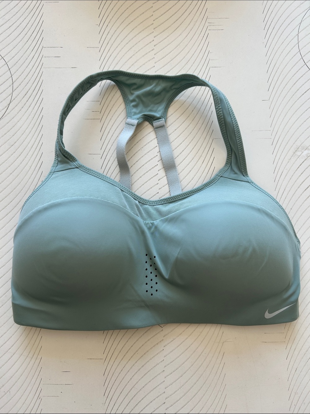 Nike Women's Sage Green High-Support Racerback Sports Bra